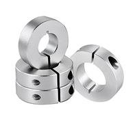 Cpolebev 4 Pack Split Shaft Collar Bore 20Mm Aluminum Shaft Collar Clamp Style 12Mm Thickness