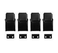 Cpolebev 4 Pcs A27 Black Concealed Toggle Loaded Latch Catch Clamp for Case, Toolbox,Cleaner,Cabinet Boxes