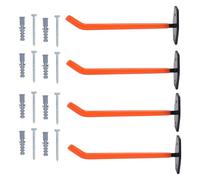 Cpolebev 4 PCS Garage Hooks Heavy Duty Wall Mount,Tire Storage System with Anti-Slip Coating,Hang Heavy Tools for Bikes,Tools
