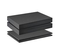 Cpolebev 4 Pieces Foam Insert for Cases Tool Box Foam Grid Line Foam Insert 40X40X2cm/40X40X5cm