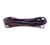 Cpolebev 4 Pin Connector Cable Cord for LED RGB Strip 3528 5050 Connector Colourful 5M
