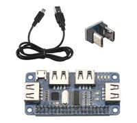 Cpolebev 4 Ports USB HUB HAT For 3/2 / Zero W Extension Board USB To UART For Serial Debugging Compatible With USB2.0/1.1