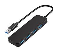 Cpolebev 4 Ports USB Hub, USB 3.0 Hub USB Splitter USB Expander for Laptop, Flash Drive, HDD, Console, Printer, Camera,Keyboard