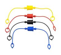 Cpolebev 4 Sets Hydraulic Quick Coupler Male Dust Cap and Female Plug Cover, Rubber Dust Caps/Plugs(-A 1/2Inch)