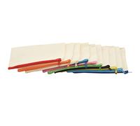 Cpolebev 40 Pcs Canvas Zipper Bags Pencil Pouch Makeup Bags Blank Canvas Pencil Case Cosmetic Bag for Travel DIY Craft School (S)