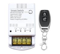 Cpolebev 4000W 30A Wifi Switch Relay Tuya APP 433mhz Receiver Module AC 85-250V 220V Home Automation Circuit Breaker
