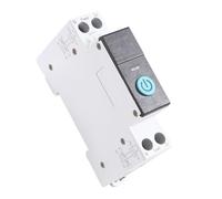 Cpolebev 40A Tuya Single Phase Din Rail WiFi Smart Energy Meter Timer Power Consumption Monitor KWh Wattmeter,Black with Metering