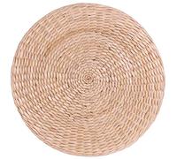 Cpolebev 40cm Cushion Round Straw Weave Handmade Pillow Floor Yoga Chair Seat Mat