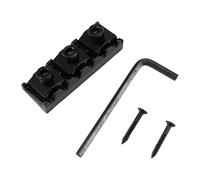 Cpolebev 42mm Guitar Metal String Lock Locking Nut for Electric Guitar Tremolo Double Lock System, Black