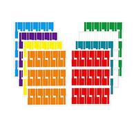 Cpolebev 480Pcs Cable Labels Colorful Waterproof Cord Labels Stickers Tear Flexible Works Cord Identification Labels