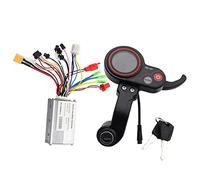 Cpolebev 48V Controller+ZQ-100 Mileage Meter with Key Speed Adjustable Electric Scooter Meter 6 Pin Display Replacement Parts for Electric Scooter