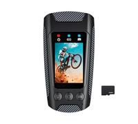 Cpolebev 4K 60FPS Multifunctional Cycling Camera Rainproof 2.0 Inch IPS Screen WiFi Connection with LED Flashlight Bike Horn