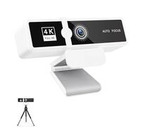 Cpolebev 4K High Definition Computer Camera Network Live Broadcast High Definition Video Conference USB Camera 120 Degree Wide Viewing Angle Webcam with Built-in Microphone for Laptop Desktop A