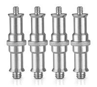 Cpolebev 4Pcs 1/4Inch to 3/8Inch Male Thread Adapter Double-Ended Spigot Stud Male Adapter Camera Screw Photograph Hand Tool