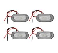 Cpolebev 4Pcs 12V Boat Marine Signal Lamp Clear Grade Large Waterproof LED Courtesy Lights Stair Deck White