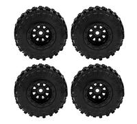 Cpolebev 4PCS 47X18mm Wheel Rims Tires Tyre Set for Axial SCX24 90081 AXI00001 1/24 RC Crawler Car Upgrade Parts Accessories