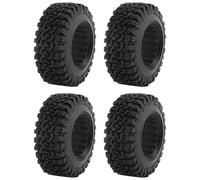 Cpolebev 4PCS 90mm 1.9 Rubber Tire Wheel Tyres for 1/10 RC Crawler Car TRX4 D90 Axial SCX10 II III Redcat MST