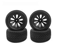 Cpolebev 4Pcs 90mm Rubber Tires Tyre Wheel for 144001 124019 12428 104001 16889 SG1601 RC Car Upgrade Parts