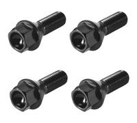 Cpolebev 4Pcs Black Wheel Bolt Lug Nut for E30 E36 E46 E60 E90 36136781150