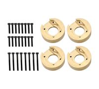 Cpolebev 4PCS Brass Counterweight Balance Weight for YK4101PRO YK4102 YK4103 YK4082 YiKong RC Crawler Car Upgrade Parts