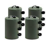 Cpolebev 4Pcs Canopy Water Weights,10L Tent Water Weights Heavy Duty Canopy Weights Tents Legging Accessories(Green)