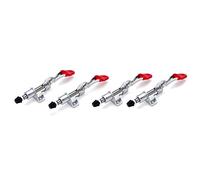 Cpolebev 4Pcs Capacity 45Kg/99Lbs 16mm Plunger Stroke Antislip Vertical Toggle Clamp GH-301A Quick Fixture