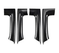 Cpolebev 4pcs Car Stickers ABS Carbon Fiber Grain Interior Door Armrest Decoration Cover for Golf 6 MK6 2009-2013