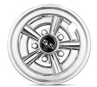 Cpolebev 4Pcs Golf Cart Hubcaps,8 Inch Chrome Golf Cart Hub Caps,Shiny Wheel Covers Hubcaps for,Club Car Golf Cart