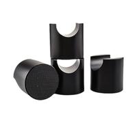 Cpolebev 4pcs HIFI Cable Stand Booster Holder Support Frame Anti-Shock Foot Multi-Function Speaker Cable Trailing Pad Black