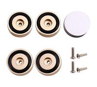 Cpolebev 4PCS HiFi Turntable Isolation Feet Stand Speakers Spikes Audio Pads, for Amplifier/Speaker/Turntable 40X15mm Gold