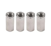 Cpolebev 4PCS M6 x 1 Pitch 25 mm Long 304 Stainless Steel Metric Hexagon Stud Extension Hexagon Nut