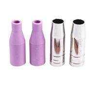 Cpolebev 4Pcs MB15AK MIG/Gas Ceramic Nozzle Welding Tip Nozzle Shield Cup for Welding Torch