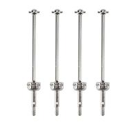 Cpolebev 4PCS Metal Drive Shaft for 144001 1/14 4WD RC Car Vehicle Models Parts 144001-1315 Front Wheel Drive Shaft