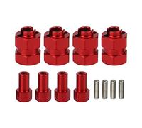 Cpolebev 4Pcs Metal Extended 7MM Hex Wheel Hubs Combiner +4MM for AXIAL SCX24 90081 AXI00001 1/24 RC Crawler Car Upgrade Parts,2