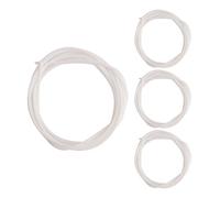 Cpolebev 4pcs/set White Nylon Ukulele Strings Replacement Part for 21 inch 23 inch 26 inch Stringed Instrument