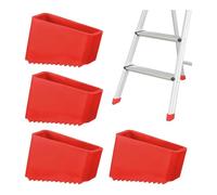 Cpolebev 4pcs Step Ladder Feet Covers Versatile Ladder Leg Covers Non-Skid Ladder Pads Rubber Foot Pad Insulating Foot Sleeve