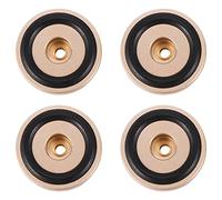 Cpolebev 4PCS Turntable Isolation Feet Pads Aluminum Speaker Spikes Stand Foot Cones Base Mat for Audio Sound Amplifier