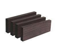 Cpolebev 4PCS Unfinished Ebony Wood Blank Board for DIY Guitar Accessories Electric Guitar Guitar Music Guitarist 120 * 40 * 10mm