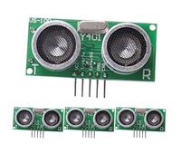 Cpolebev 4PCS US-100 Ultrasonic Sensor Module DC 2.4V - 5V with Temperature Compensation Range Distance