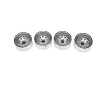 Cpolebev 4PCS Wagon 1.9 Metal Beadlock Wheel Hub Rim for 1/10 RC Crawler Axial SCX10 90046 TRX4 D90,1