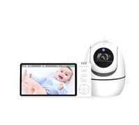 Cpolebev 5 Inch Video Baby Monitor Indoor Two-Way Audio Mother Kids Surveillance 2.4G Mini PTZ Home Security Cam