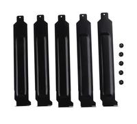 Cpolebev 5 PCS PCI Slot Covers Bracket with Screws Full Profile Expansion Dust Filter Blanking Plate Black Metal for PCI Slot
