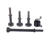 Cpolebev 5 Pcs Smoothing Pneumatic Air Hammer Pneumatic Chisel Bits Tools Kit