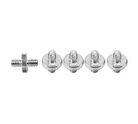 Cpolebev 5 Pieces 1/4 inch Male to 1/4 inch Male Metal Threaded Screw Adapter Tripod Screw Converter for DSLR Camera,Tripod,Monopod,Shoulder Rig,Light Stand,Camera Cage