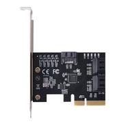 Cpolebev 5 Port III PCIE X4 to 3.0 PCI Express Converter Computer Hard Disk Expansion Card Adapter JMB585 Chip Easy Install Easy to Use