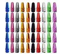Cpolebev 50 PCS Bicycle Presta Valve Cap Bicycle Bike Tire Caps French Style Cap Dust Covers