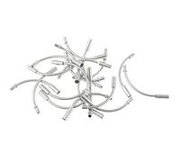 Cpolebev 50 Pieces Bike Folding Cycling V Brake Noodle Linear Pull Brake Cable Guide Hose 90 Degree Bicycle Brake Parts