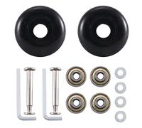 Cpolebev 50 X 22 Mm Set of 2 Luggage Suitcase Replacement Wheels, PU Swivel Caster Wheels Carbon Steel Bearings Repair Kits