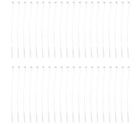 Cpolebev 500 Pieces White Snap Lock Pins Loop Price Tag Fastener 5" 130mm