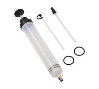 Cpolebev 500Cc Car Brake Fluid Oil Extractor Auto Oil Change Syringe Oil Fluid Extractor with Hose Manual Fuel Filler Fluid Oil Change Evacuator Pump